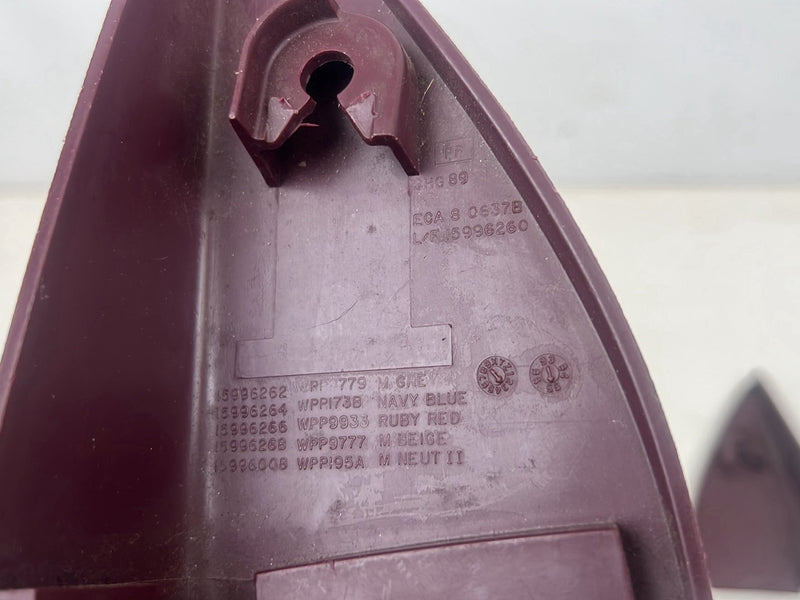 1995-1999 Chevrolet Silverado Tahoe Sierra Corner Mirror Trim Maroon OEM #5525EM