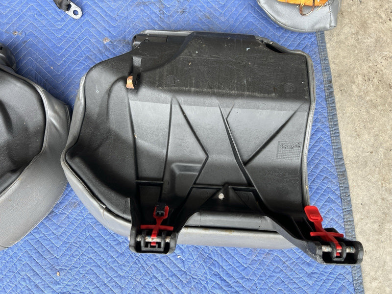 1993-1997 Volvo 850 850R Rear Seat Set Charcoal Leather Wagon Only OEM #4424E