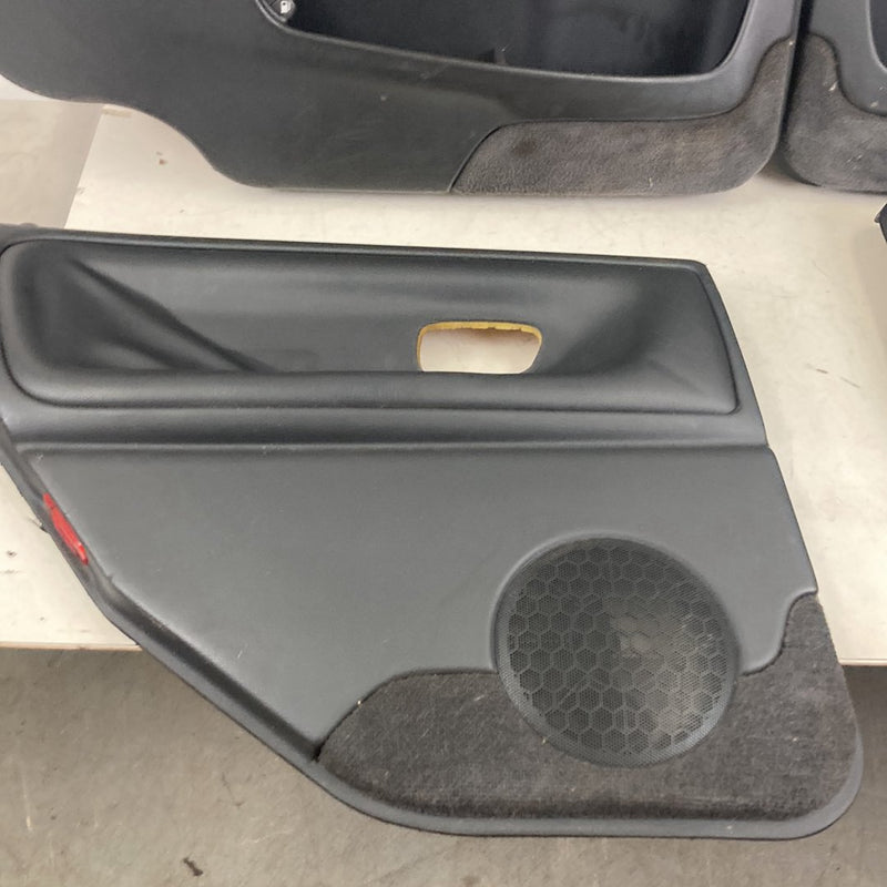 1998-2000 Volvo V70 Door Card Set of 4 Black Wagon 9425690 9425697 OEM #5222M