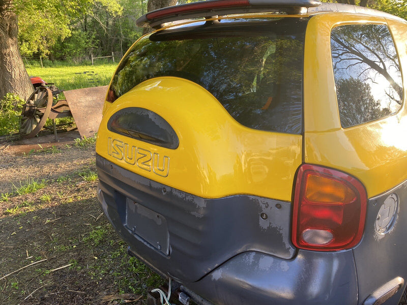 99-01 Isuzu Vehicross Rear Door Hatch Gate & Window Yellow OEM #636E
