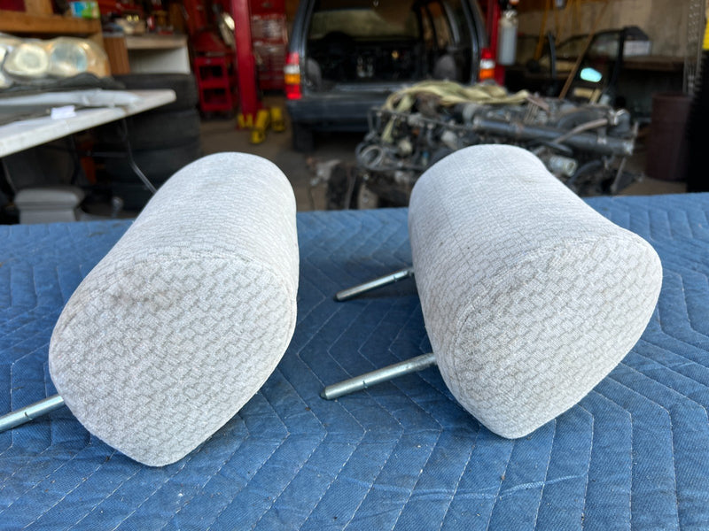 2003-2008 Toyota Corolla Rear Right & Left Gray Cloth Seat Headrest OEM #3322EM