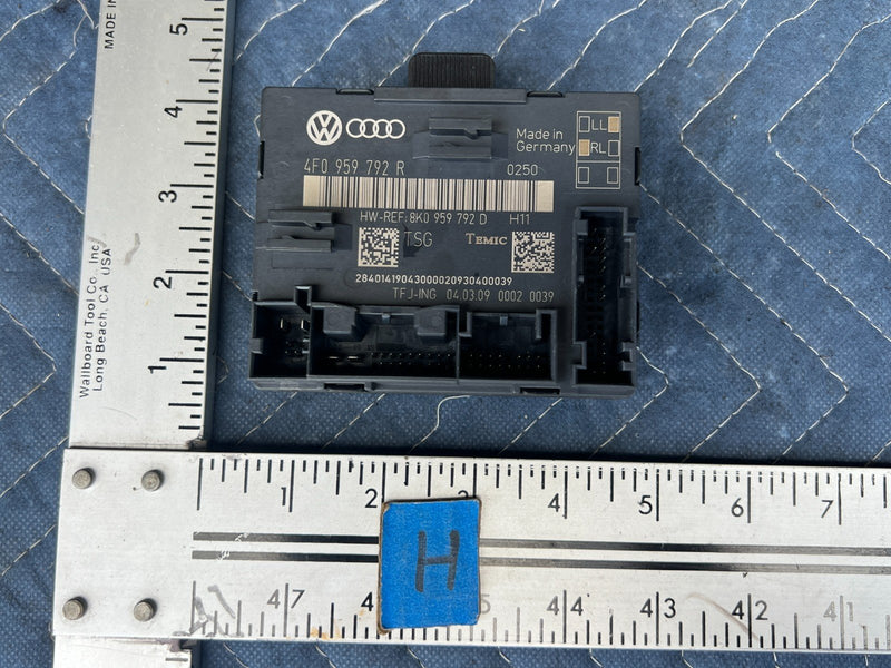 2005-2011 Audi A6 Passenger RH Front Door Control Module 4F0959792R OEM #3437EM