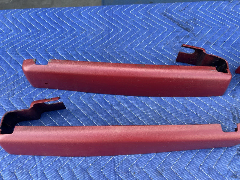 1980-1985 Cadillac Seville Front Seat Trim Red Panels GM OEM #3399M