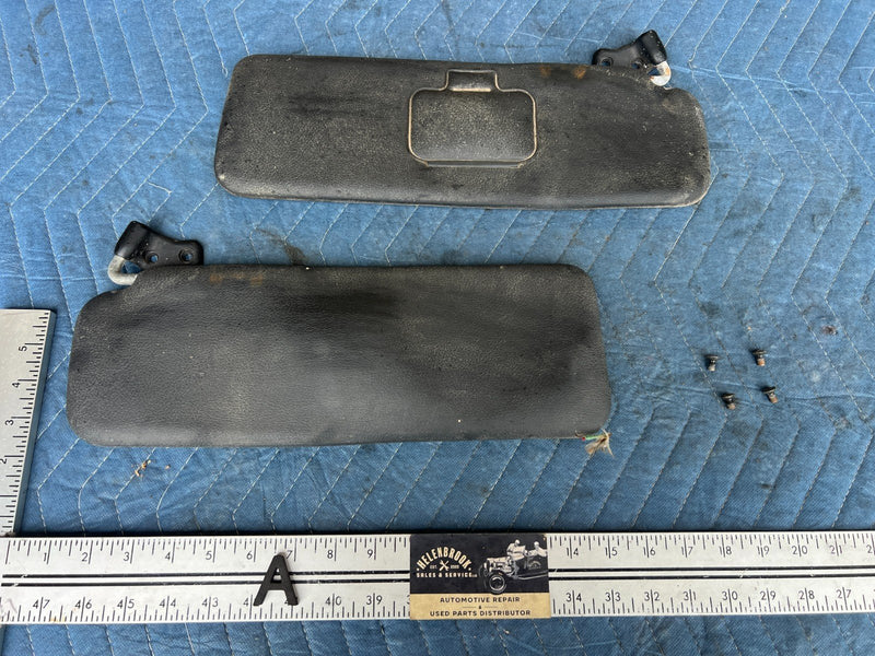 1985-1988 Suzuki Samurai SJ413 Pair of Sunvisors LH RH Mounting HW OEM #2320CN