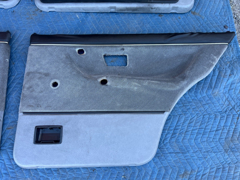 1985-1992 VW Golf Door Card Set of 4 Gray Cloth 193867212 193867211 OEM