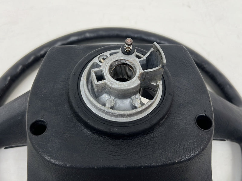 1990-1992 Volvo 740 745 940 Black Leather Steering Wheel 3530081 OEM #5901EM