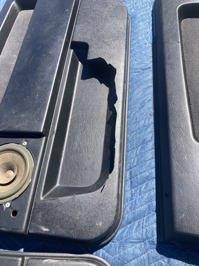 1989-1995 Volvo 940 944 Door Card Set of 4 Panel Black LH RH OEM #4194M