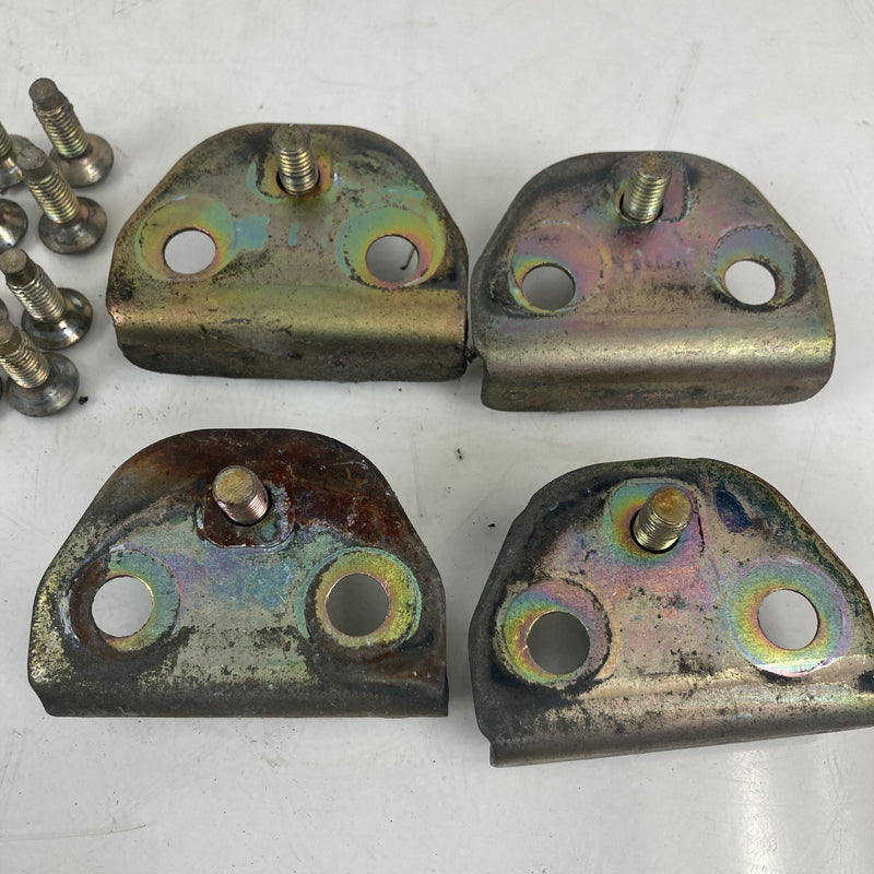 1981-1985 Volvo 240 245 Door Striker Plates Set of 4 1247885 968873 OEM