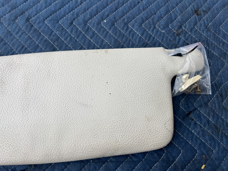 1986-1993 Volvo 240 244 245 Right & Left Sun Visor Shade Pair White OEM #4040EM
