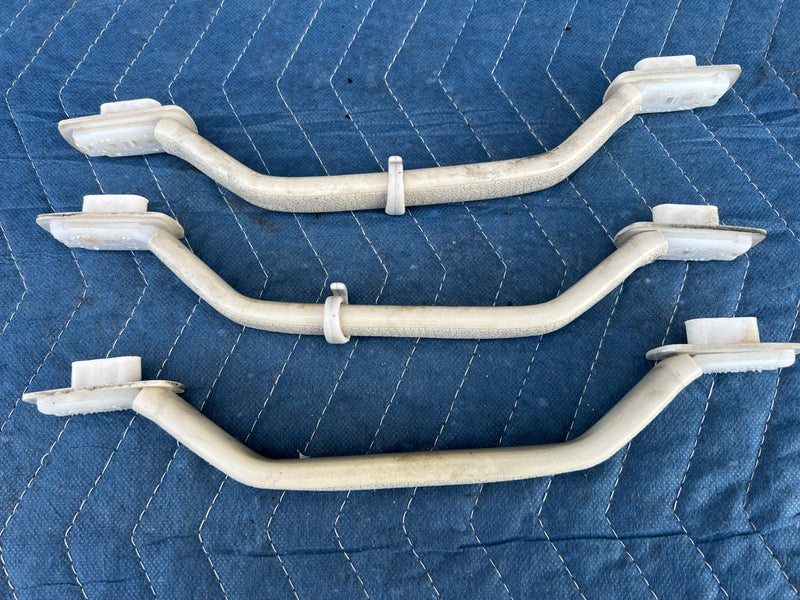 1986-1993 Volvo 240 244 Sedan Overhead Grab Handle Set of 3 White OEM #4196EM