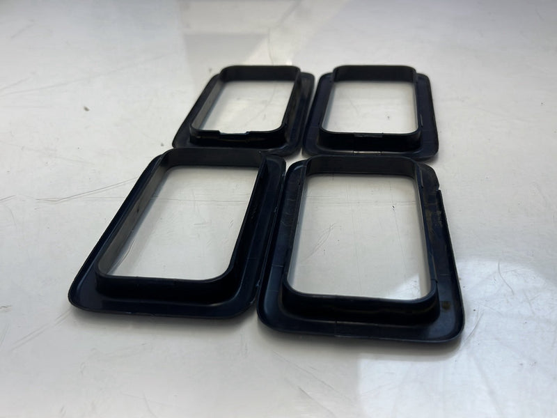 1975-1980 Volvo 244 240 Door Handle Surround Bezel Trim Black Set OEM #5254EM