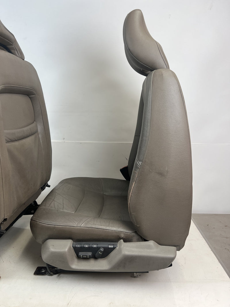 1998-2000 Volvo S70 V70 XC Gray Leather Power Front Left & Right Seat OE #6912EM