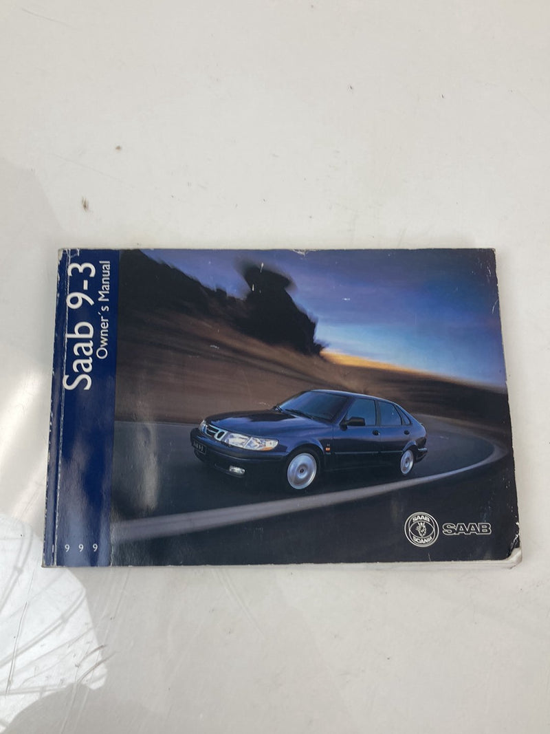 1999 Saab 9-3 - Owners Manual PN: 52368480A