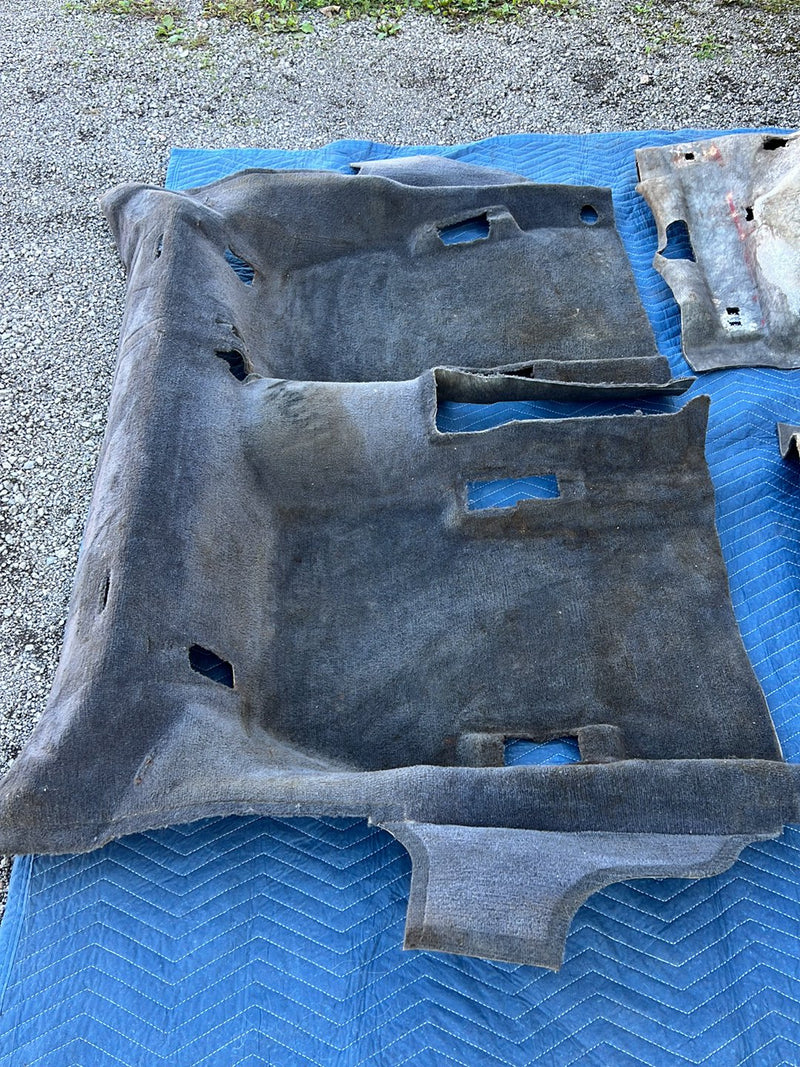 1993-1997 Volvo 850 Wagon Front & Rear Molded Carpet Set Gray OEM