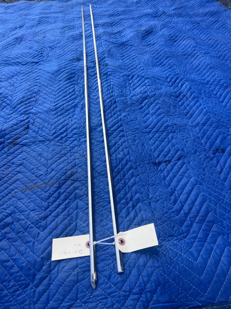 1967-1974 Volvo 140 142 Right & Left Chrome Body Trim Molding Chrome OEM #4896EM