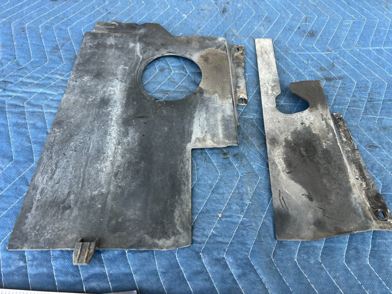 1989-1995 Volvo 740 940 Sedan Air Baffle Cover Trim Fairing Pair OEM #3726EM