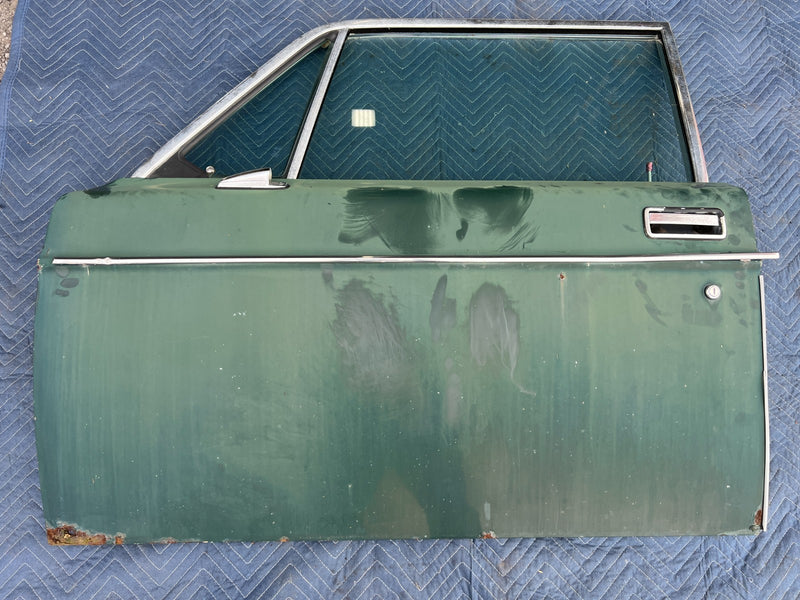 1967-1974 Volvo 140 142 Coupe Front Driver Left Door Panel Green OEM #4857EM