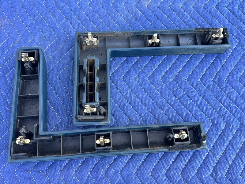 1988-1994 Chevrolet Silverado GMC 1500 Lower Dash End Trim Blue Pair OEM #5513EM