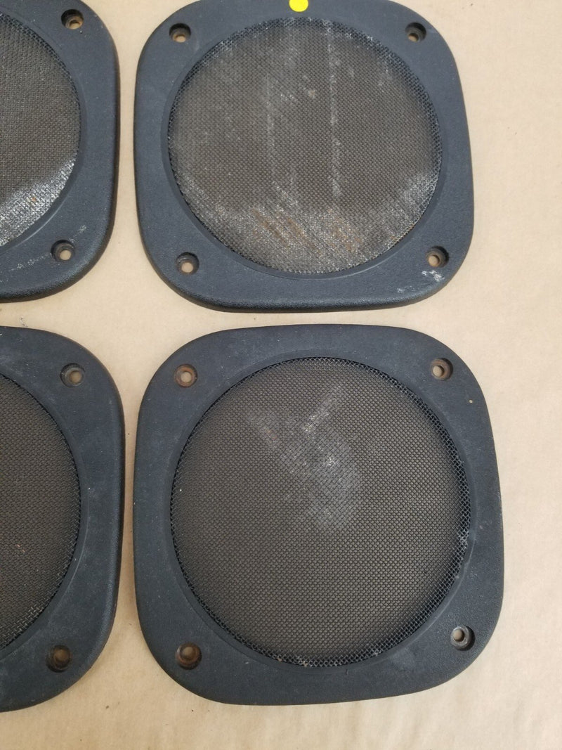 1984-93 BMW E30 318i 325i Front Rear Left Right Speaker Set w/ Covers OEM#462CN