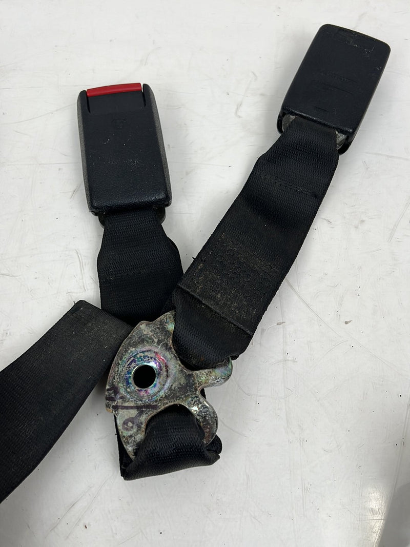 1984-1993 BMW 318i E30 Coupe Rear Seat Belt Retractor Set Black OEM #6737EM