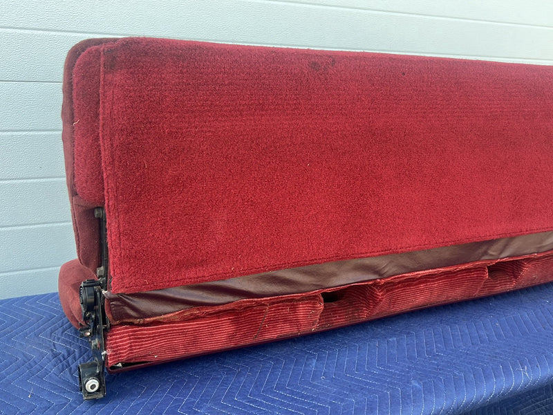 1988-1994 Chevy Silverado GMC Ext Cab Rear Bench Seat Two-Tone Maroon OE #5534EM