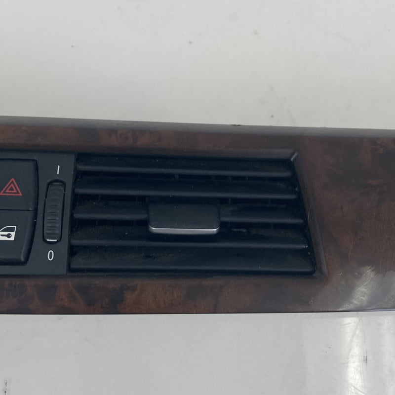 2003-2007 BMW 545i E60 Dash Vent Set Wood Veneer Panel 1254023 OEM #4958M