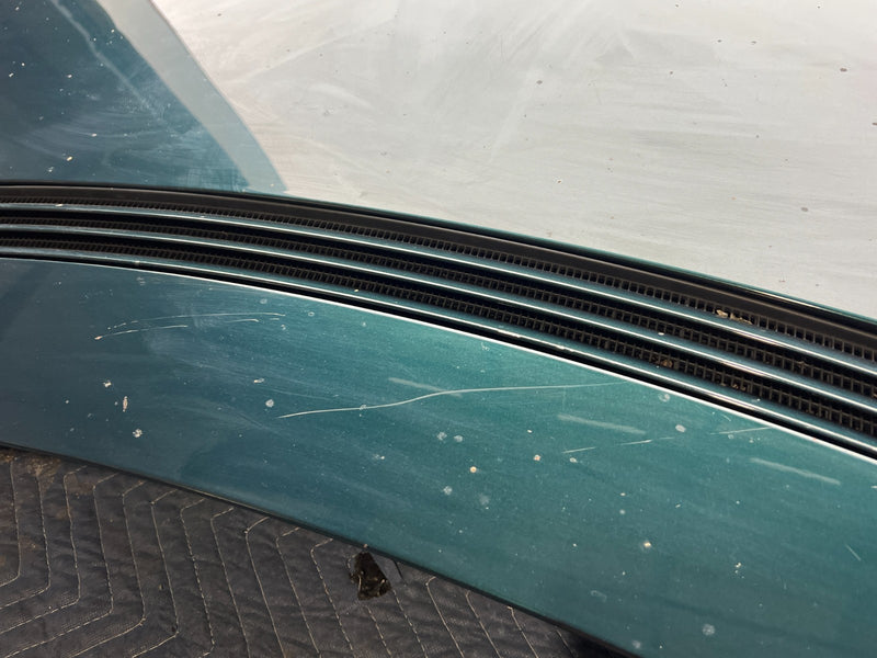 1998-2003 Mercedes W210 E320 Hood Panel Engine Bonnet w/ Grille Green OE #4741EM