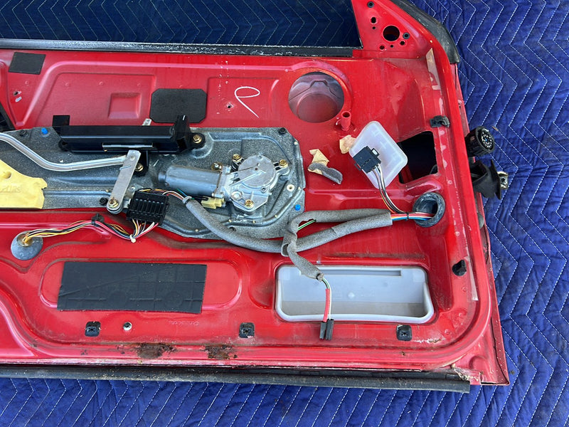 1993-1997 Volvo 850 Front Driver Left LH Door Assembly Red OEM