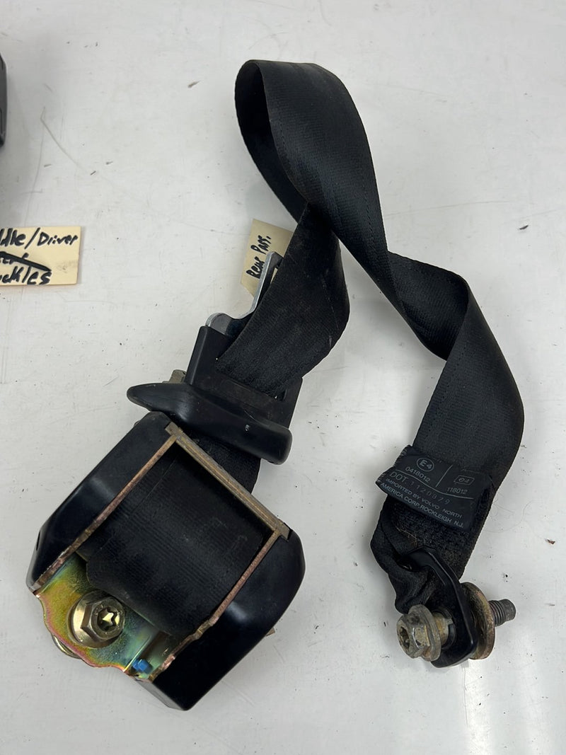 1990-1992 Volvo 740 745 940 Wagon Rear Seat Belt Retractor Buckle Set OE #5857EM