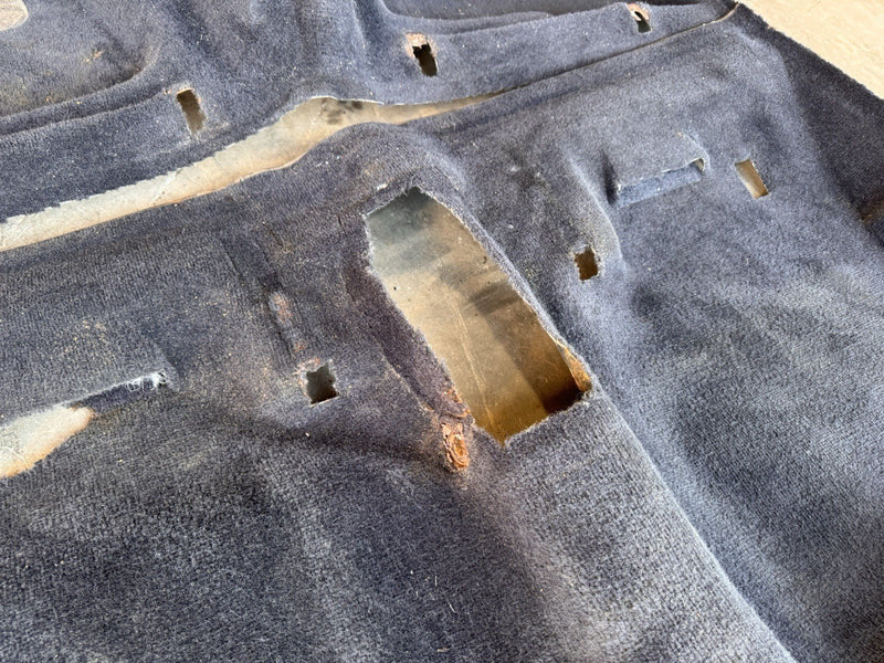 1986-1993 Volvo 240 244 Sedan Black Molded Carpet Set Front & Rear OEM #4966E