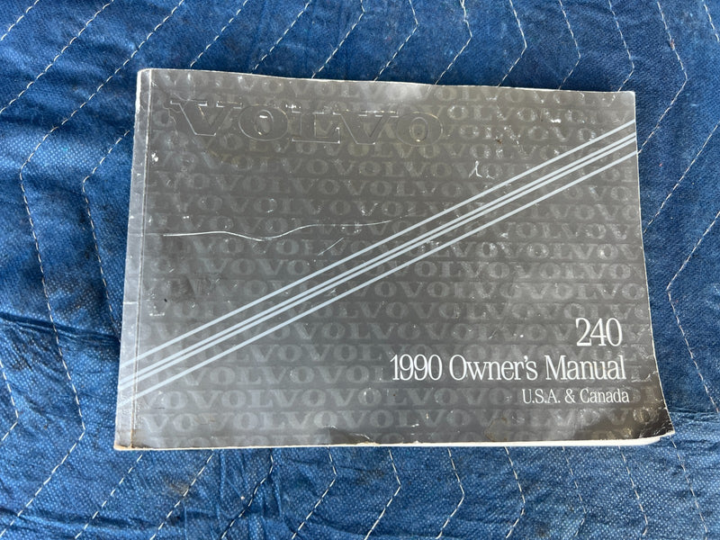 1990 Volvo 240 244 245 Owner's Manual Booklet Pamphlet Guide OEM #4479EM