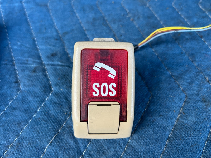 1996-2003 Mercedes W210 E320 Emergency Call SOS Switch Button Tan OEM #4678EM
