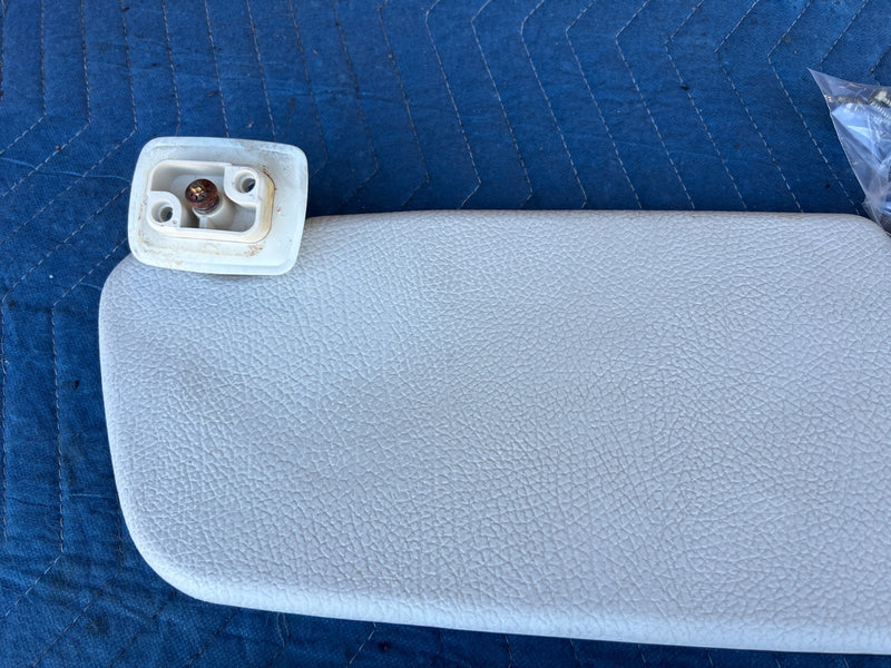 1986-1993 Volvo 240 244 245 Right & Left Sun Visor Shade Pair White OEM #4367EM