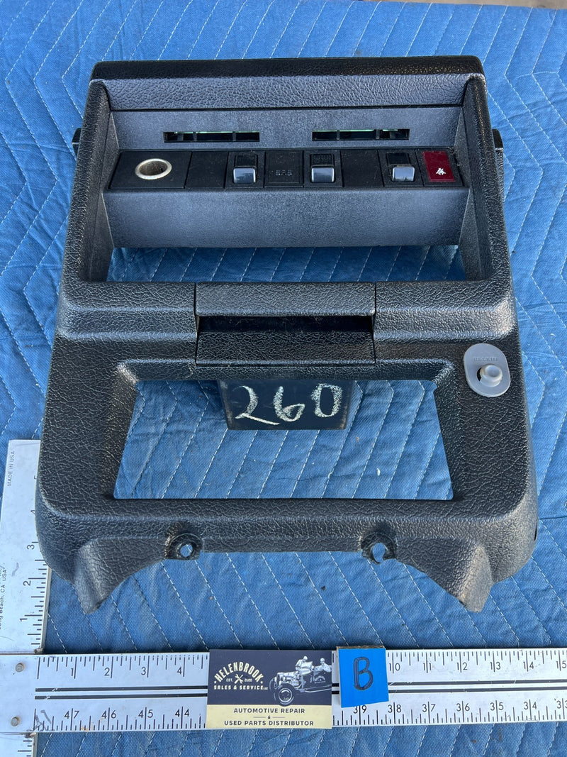 1986-1993 Volvo 240 244 Sedan Center Console Stereo Surround Trim OEM #4197EM