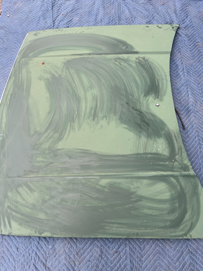 1967-1974 Volvo 140 142 Coupe Front Hood Engine Bonnet Panel Green OEM #4858EM
