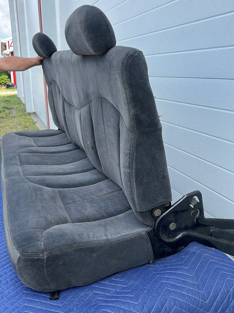 1999-2006 Chevrolet Silverado GMC Ext Cab Rear Bench Seat Gray Cloth OEM #5495EM