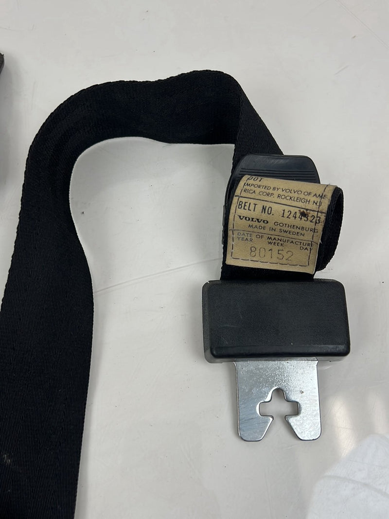 1975-1980 Volvo 244 240 Rear Seat Belt Buckle Set 1244320 OEM #5288EM
