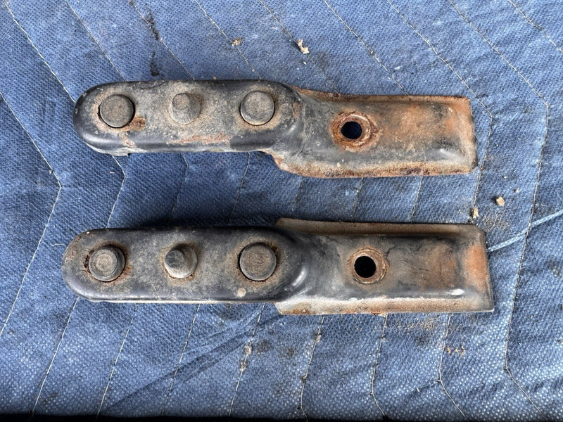 1986-1993 Volvo 240 244 245 Upper Radiator Support Brackets Pair 2.3L OEM #4939E
