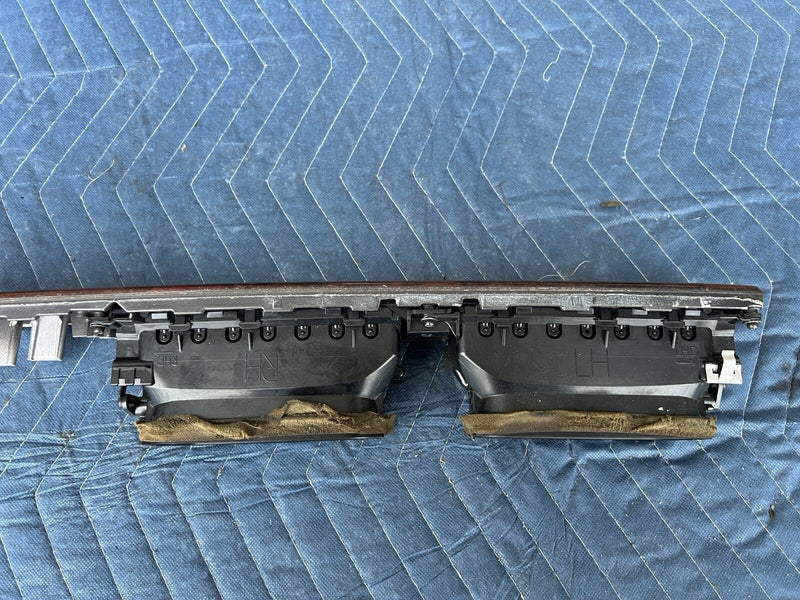 2008-2011 Volvo XC70 S80 Center & Right Wood Dash Vent HVAC Trim Heat OEM #4191E