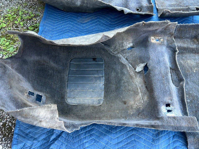 1993-1997 Volvo 850 Wagon Front & Rear Molded Carpet Set Gray OEM