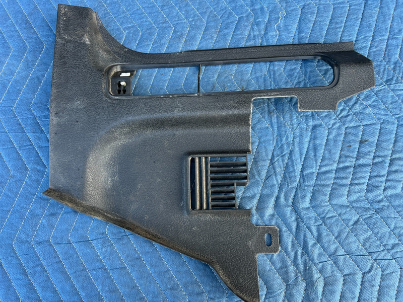 1986-1993 Volvo 240 244 Outer Dash Right & Left Kick Panel Trim Black OE #4184EM