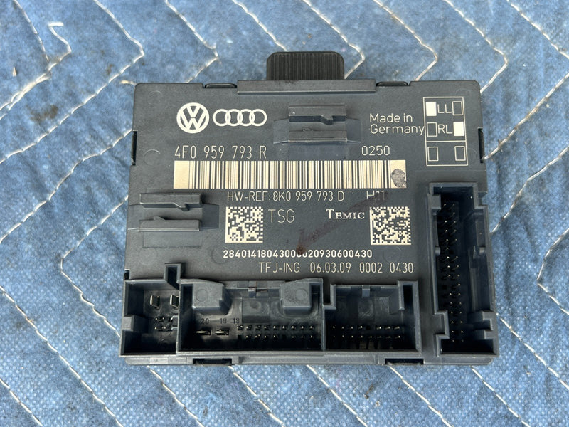 2005-2011 Audi A6 Driver Left Front Door Control Module 4F0959793R OEM #3438EM