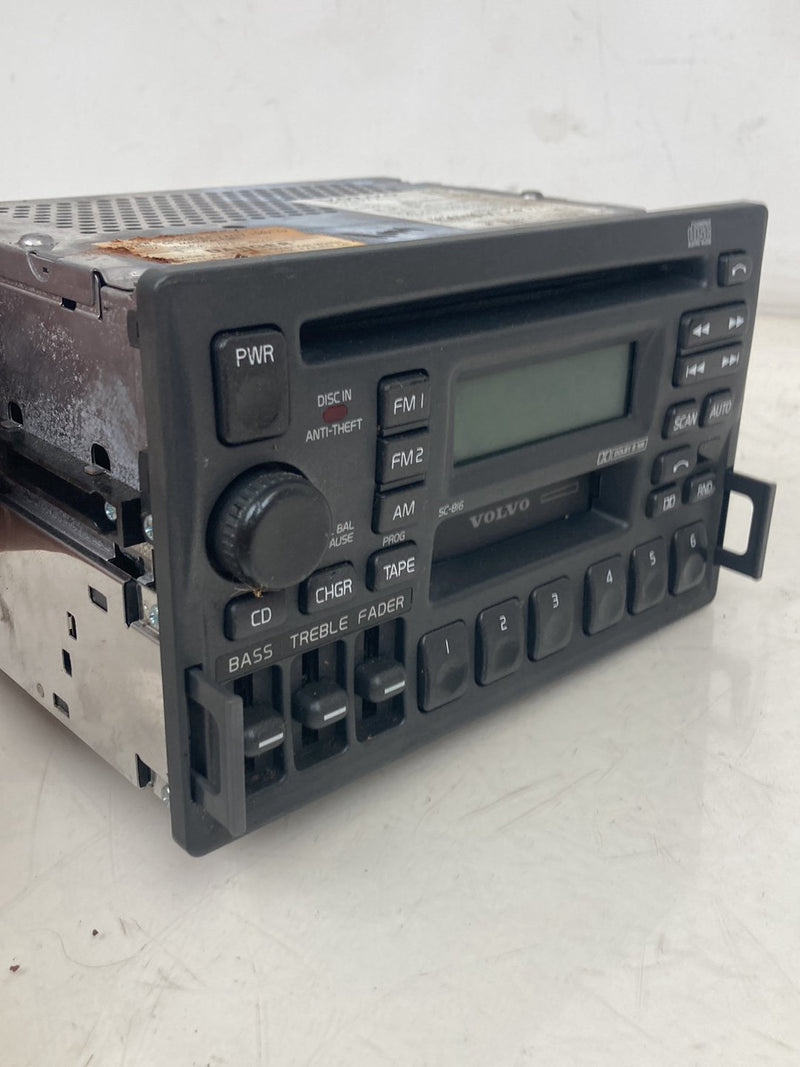 1998-2000 Volvo V70 S70 AM FM Stereo Radio CD Tape Player Head Unit OEM #5196M