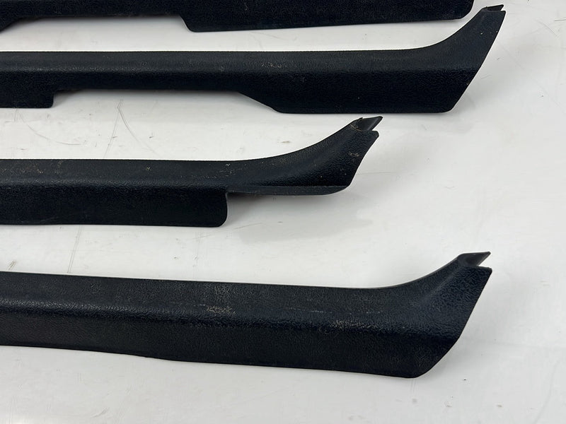 1975-1980 Volvo 244 240 Scuff Plate Door Sill Trim Set of 4 Black OEM #5291EM
