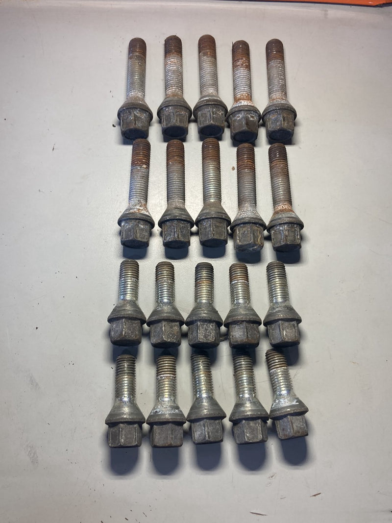 2003-2007 BMW 545i E60 Lug Bolts Complete Set Nuts Extra Long OEM #4995M