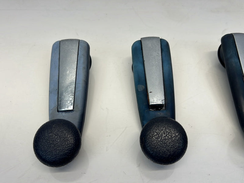 1975-1980 Volvo 244 240 Window Manual Crank Handle Set of 4 Chrome OEM #5265EM