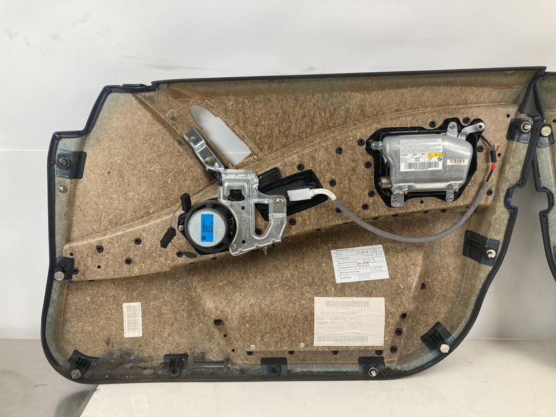 2003-2007 BMW 545i E60 Door Card Set of 4 Black Left Right OEM #4959M