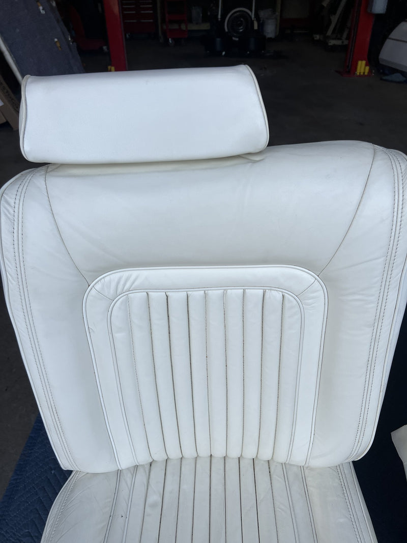 1980-1985 Cadillac Seville Front Left & Right Bucket Seat White OEM #3346M
