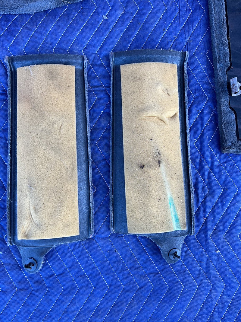 1993-1997 Volvo 850 Rear Left & Right Carpet Panel Set Gray OEM