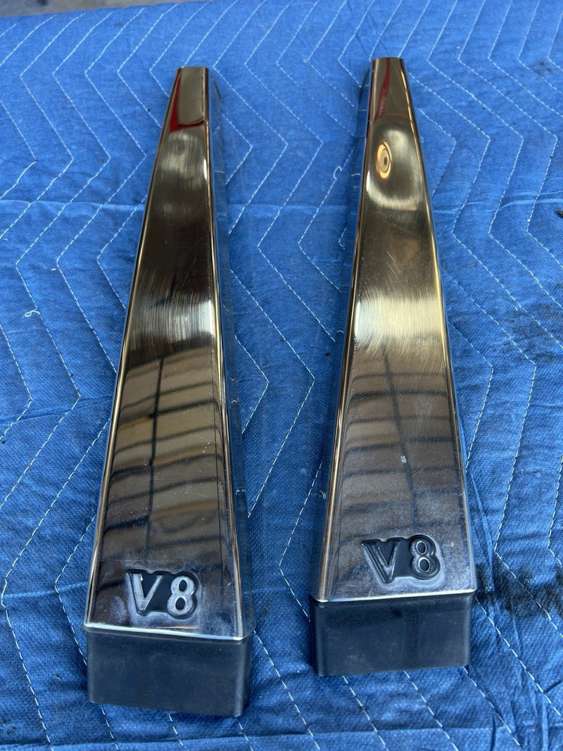 1998-2003 Jaguar XJR XJ8 X308 Left & Right B Pillar Trim Pair Exterior OE #4688E